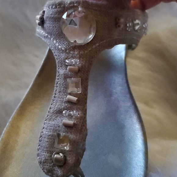 Montego Bay Club Size 10 W Wedge Jeweled Upper. - Picture 7 of 13